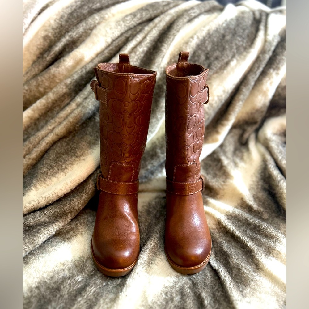 Coach Virginia Women's Brown Tall Boots, Size 7 - Picture 4 of 16